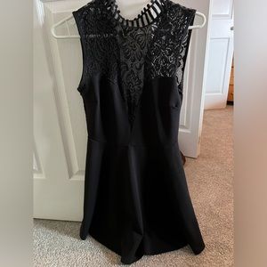 Black mini dress